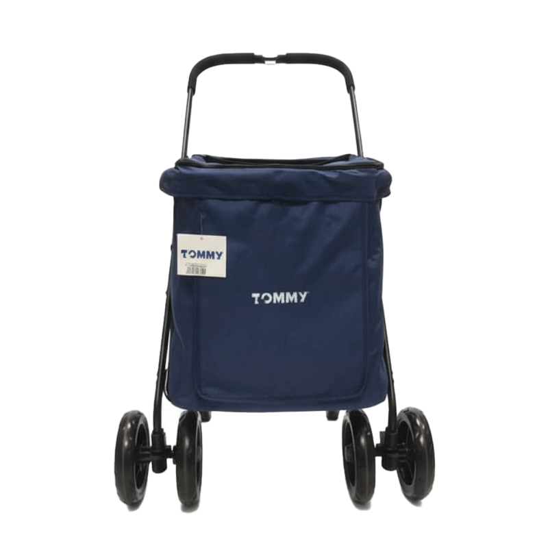 Tommy Evcil Hayvan Arabası Gri Lacivert 102*62*105 Max 40kg