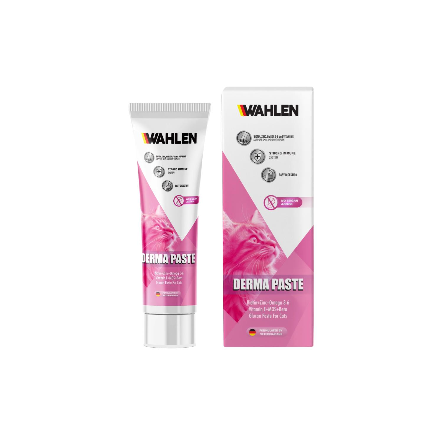 Wahlen Derma Paste 100 ml Kediler İçin Tüy Yapısını Destekleyen Malt Macunu