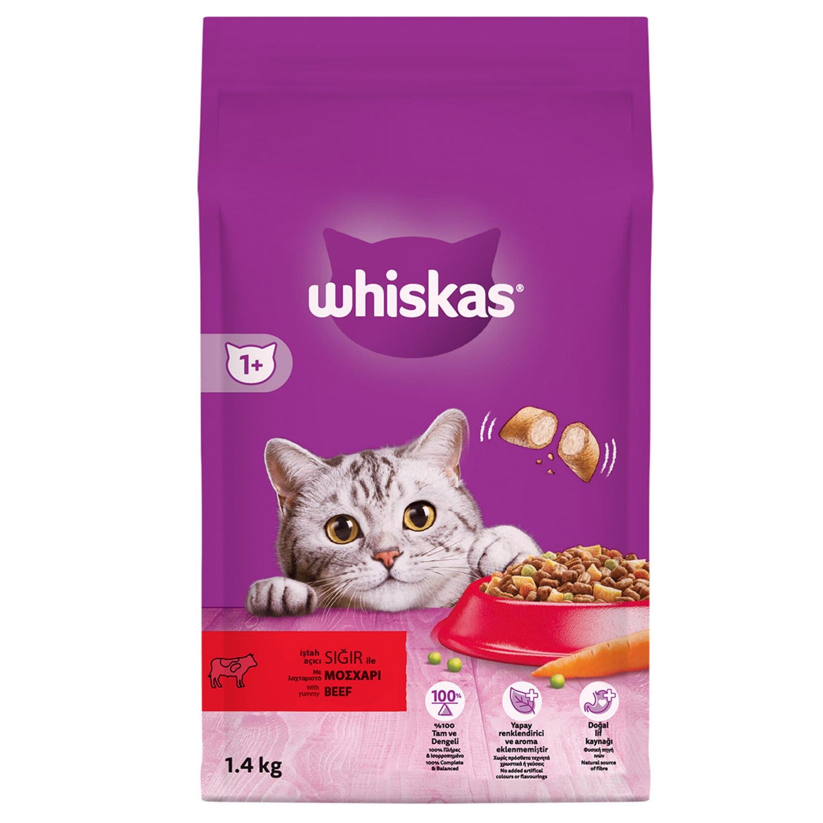 Whiskas Sığır Etli Yetişkin Kedi Maması 1,4kg