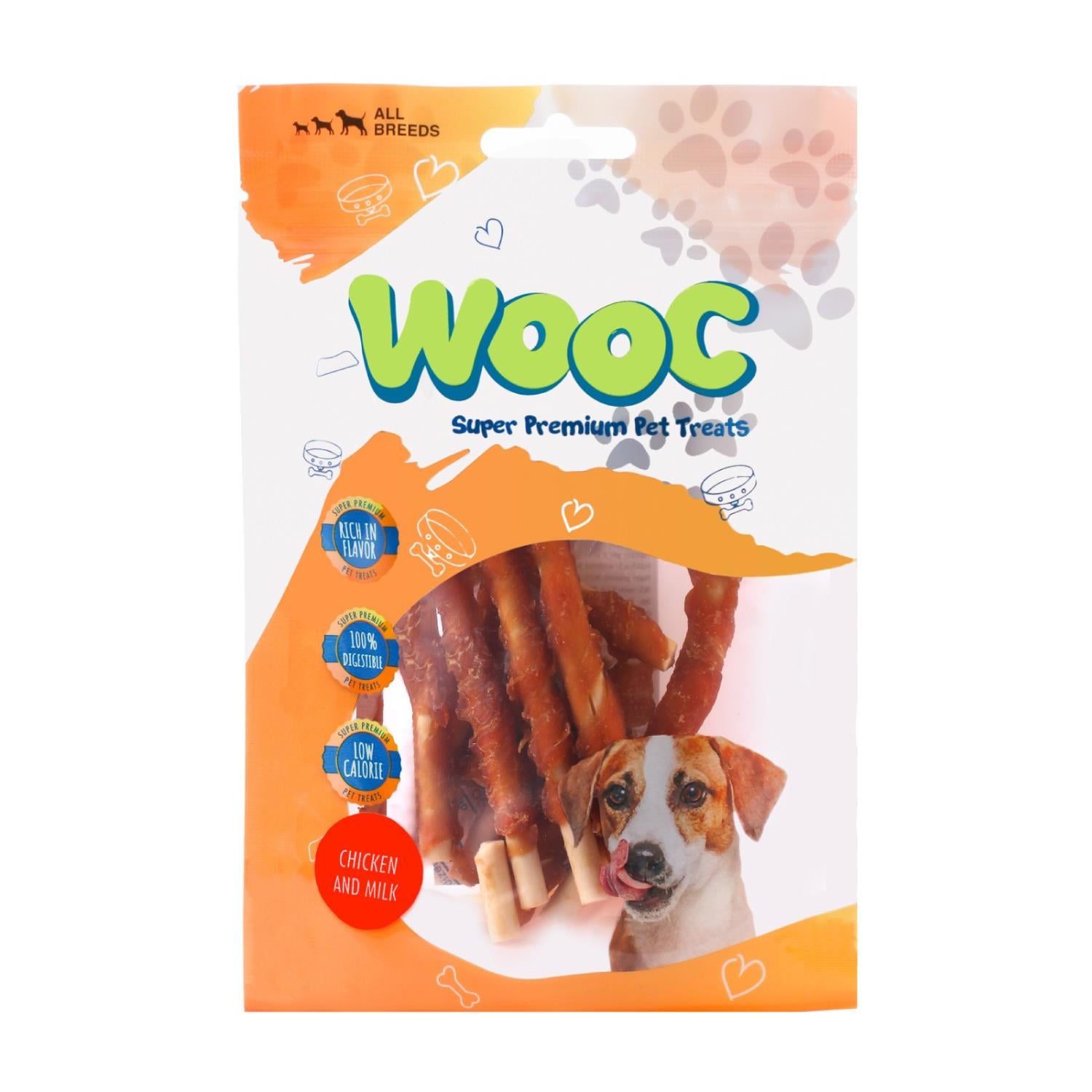 Wooc Dog Tavuk Sargılı Sütlü Stick Ödül 80 g