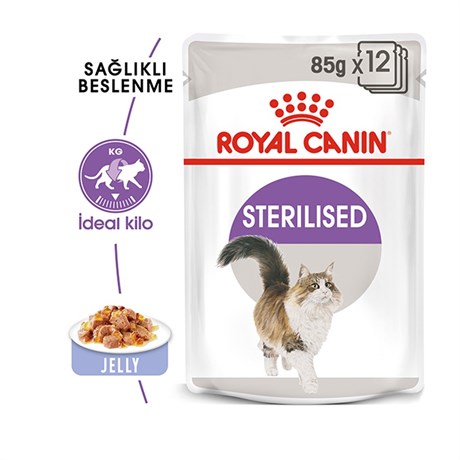 Royal Canin Sterilised Jelly Kısırlaştırılmış Kedi Konservesi Pouch 85 gr