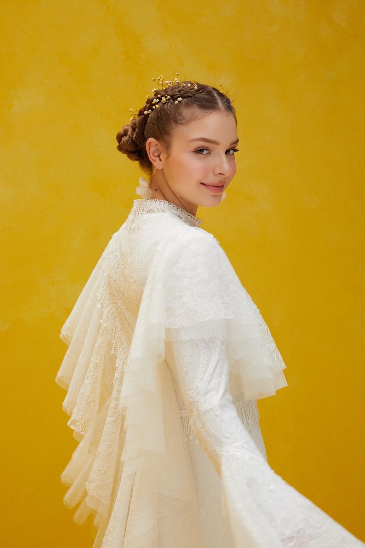 Retro Volanlı GelinlikJAQAR