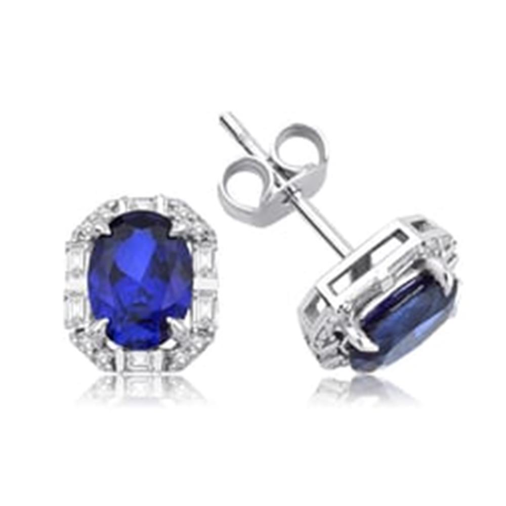  1.17 Karat Pırlanta Yakut Küpe