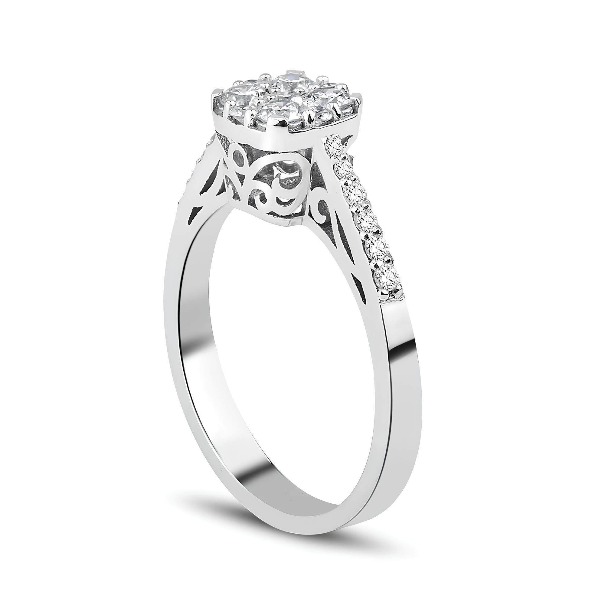 0.49 Karat Pırlanta Coronet Yüzük