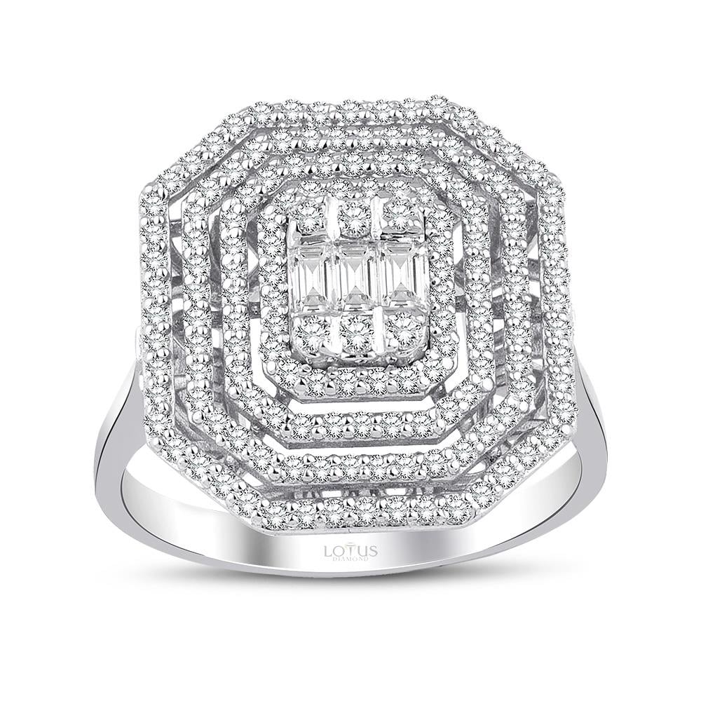 0.82 Karat Pırlanta Baget Yüzük