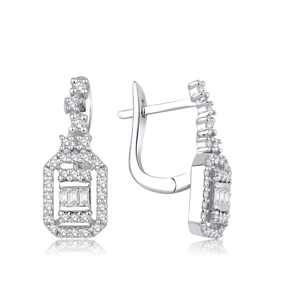 0.50 Karat Pırlanta Tasarım Küpe 