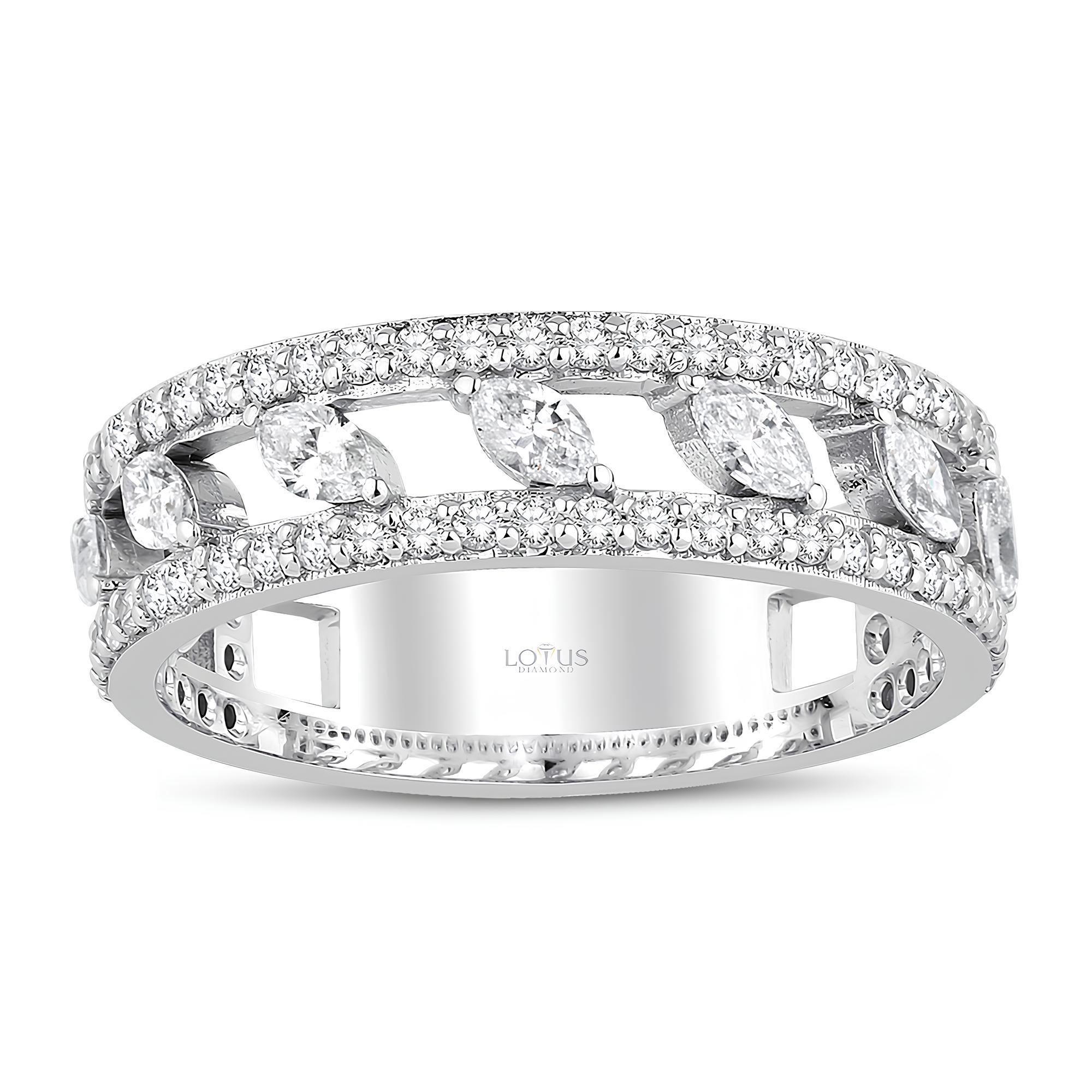 0.69 Karat Pırlanta Markiz Tasarım Yüzük