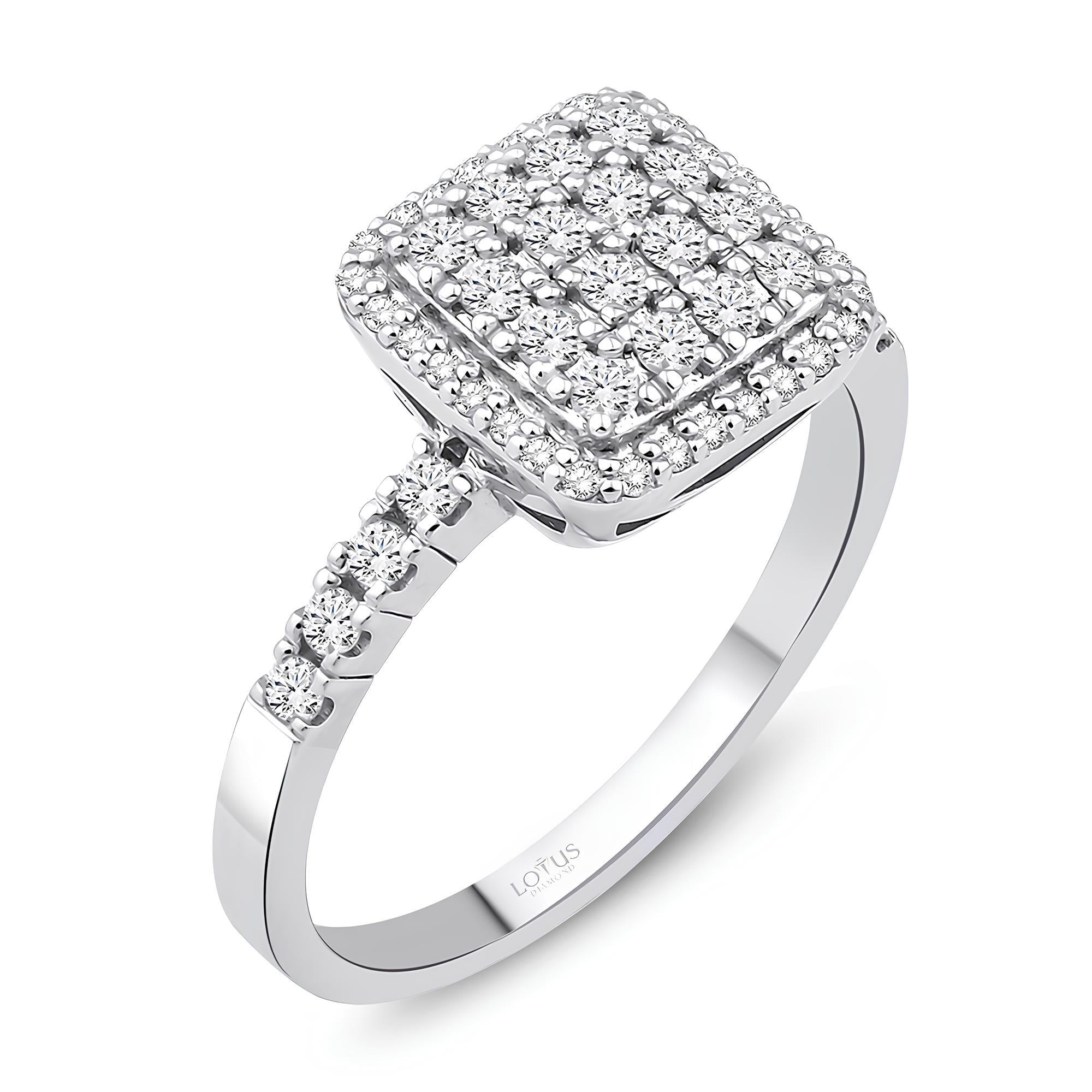 0.47 Karat Pırlanta Bagetli Yüzük