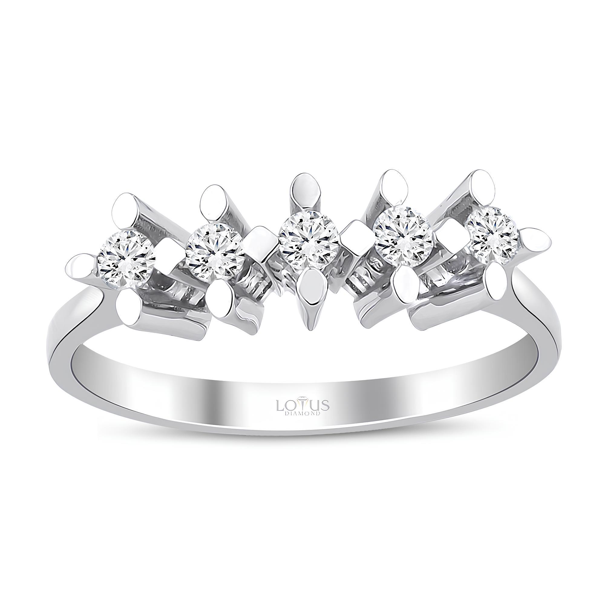 0.20 Karat Pırlanta Beştaş Yüzük