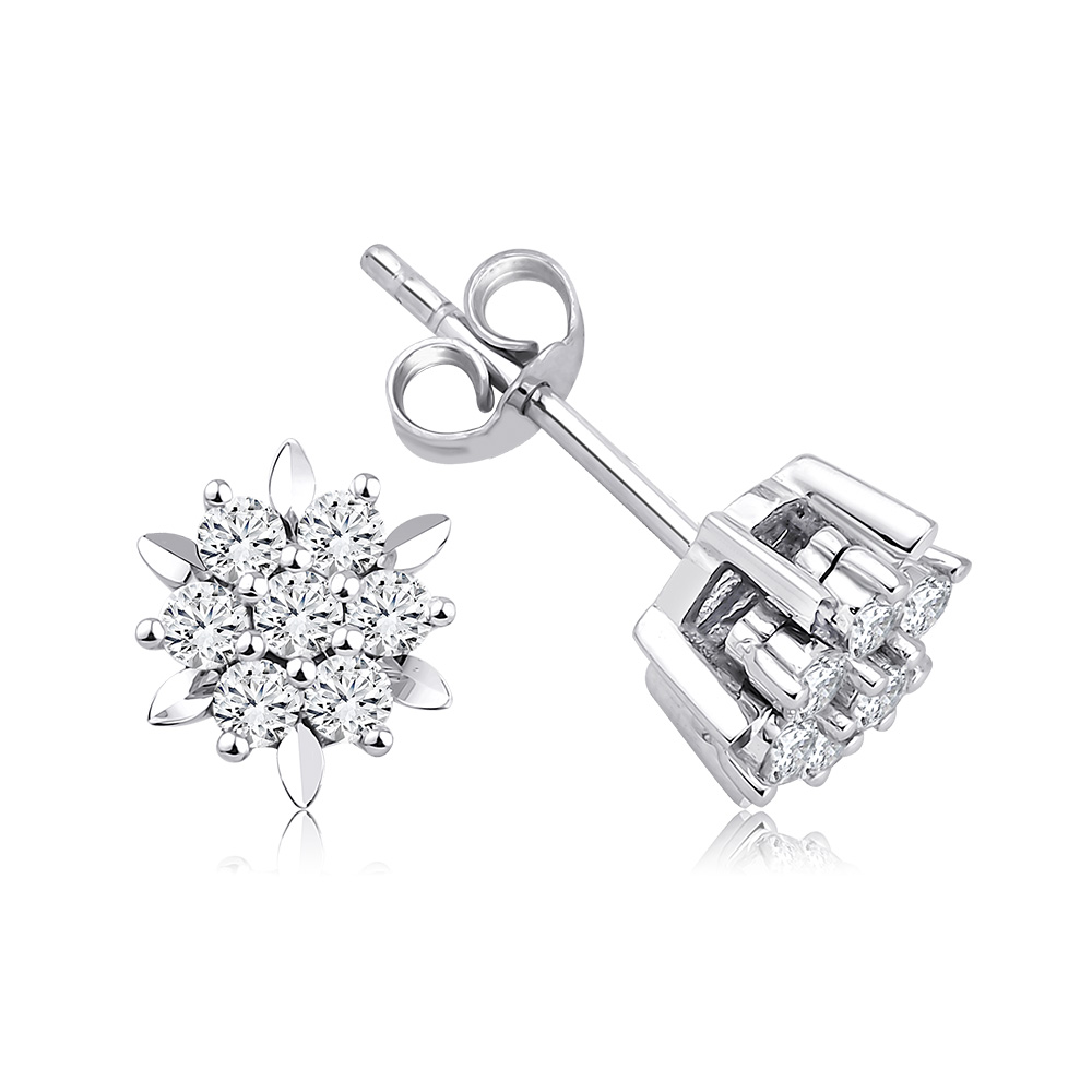 0.60 Karat Pırlanta Tasarım Küpe