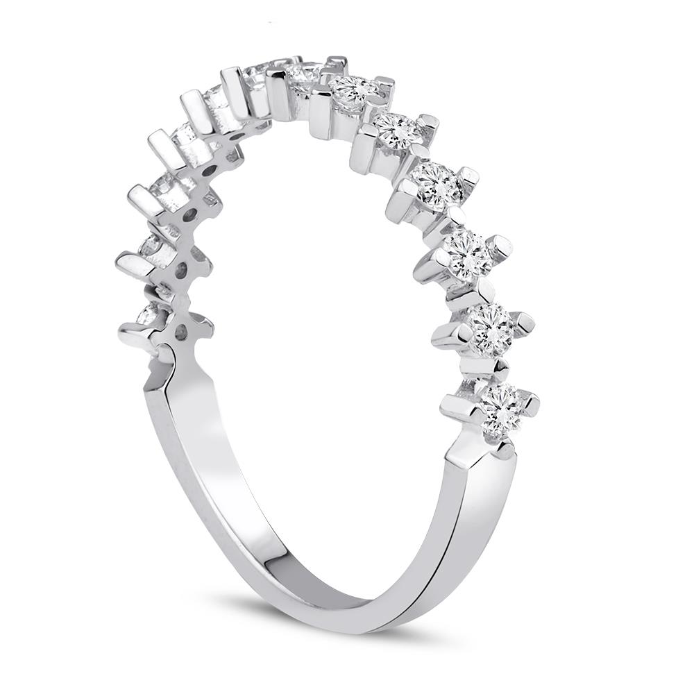 0.40 Karat Pırlanta Yarımtur Yüzük