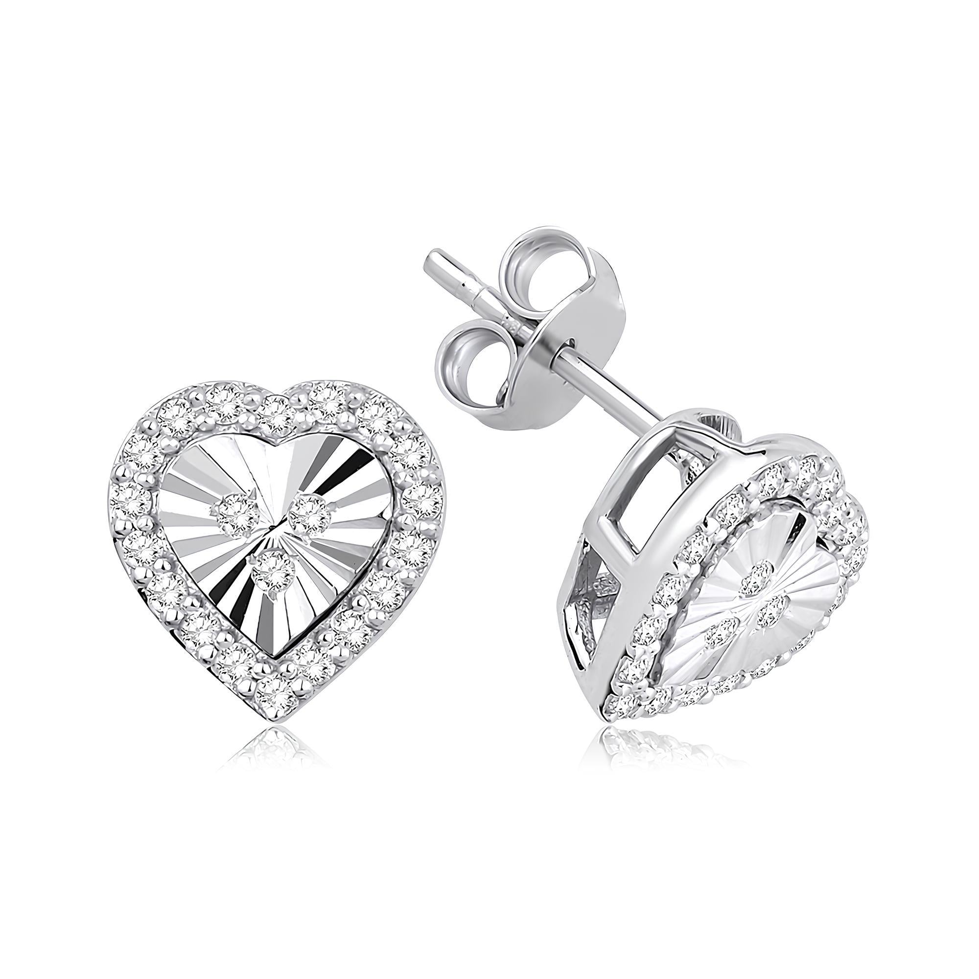 0.28 Karat Pırlanta Tasarım Küpe