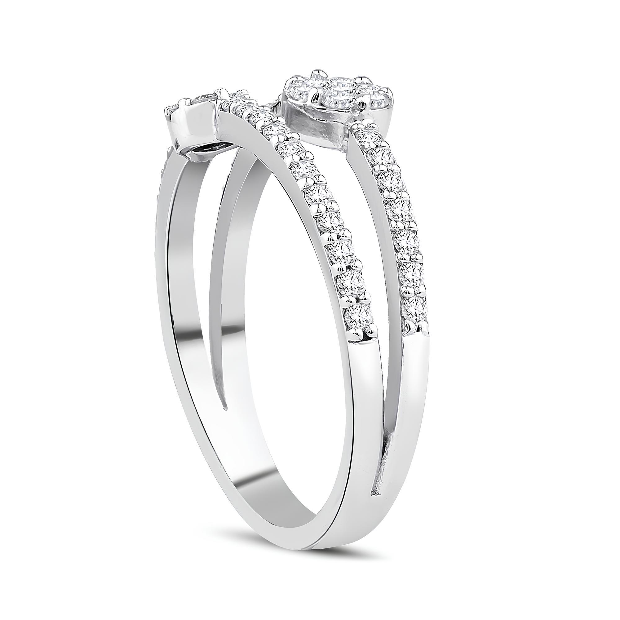 0.44 Karat Pırlanta Coronet Yüzük