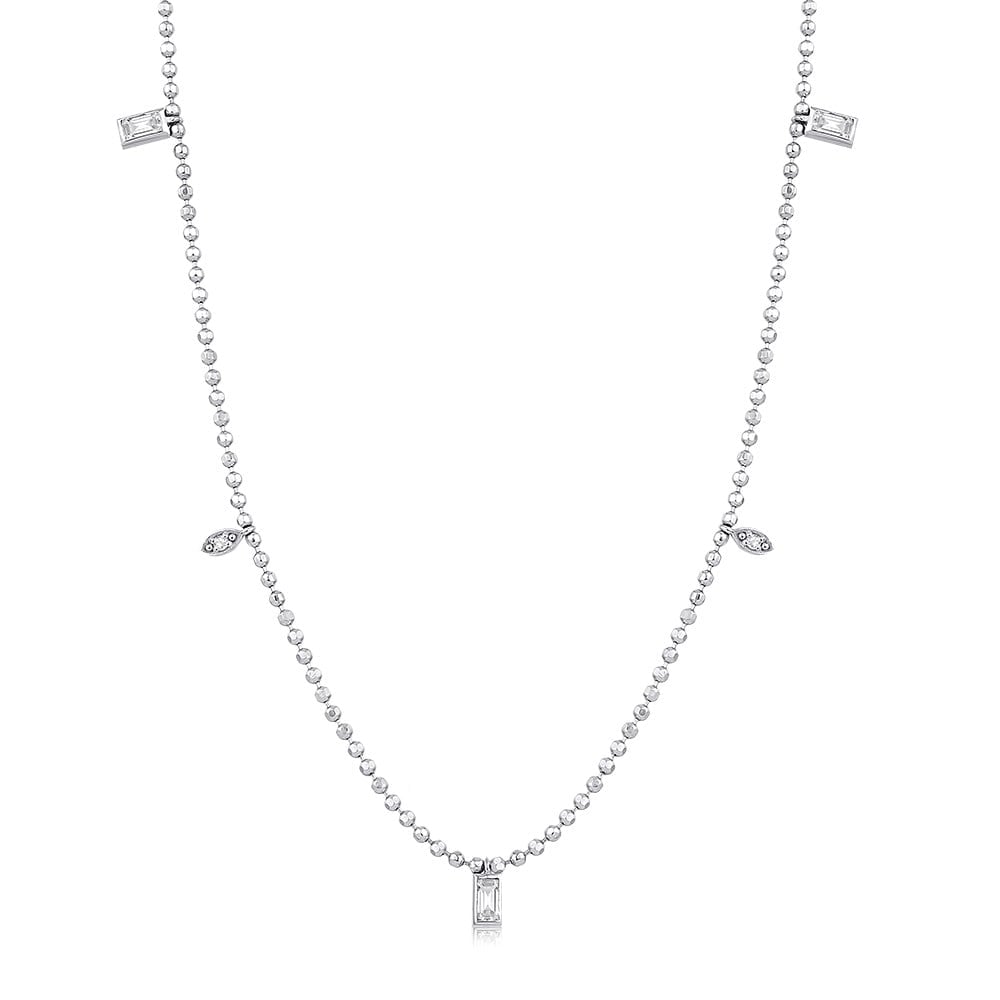 0.15 Karat Pırlanta Baget Kolye