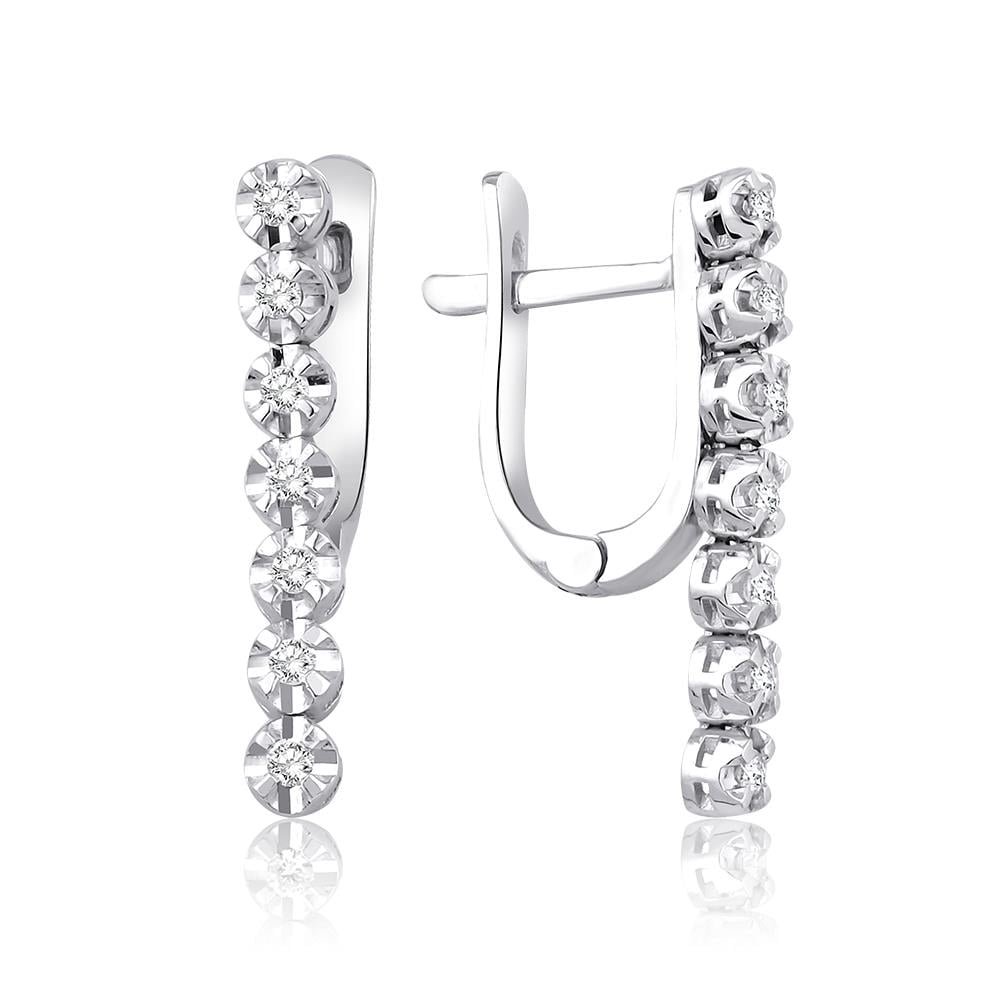 0,21 Karat Pırlanta Küpe