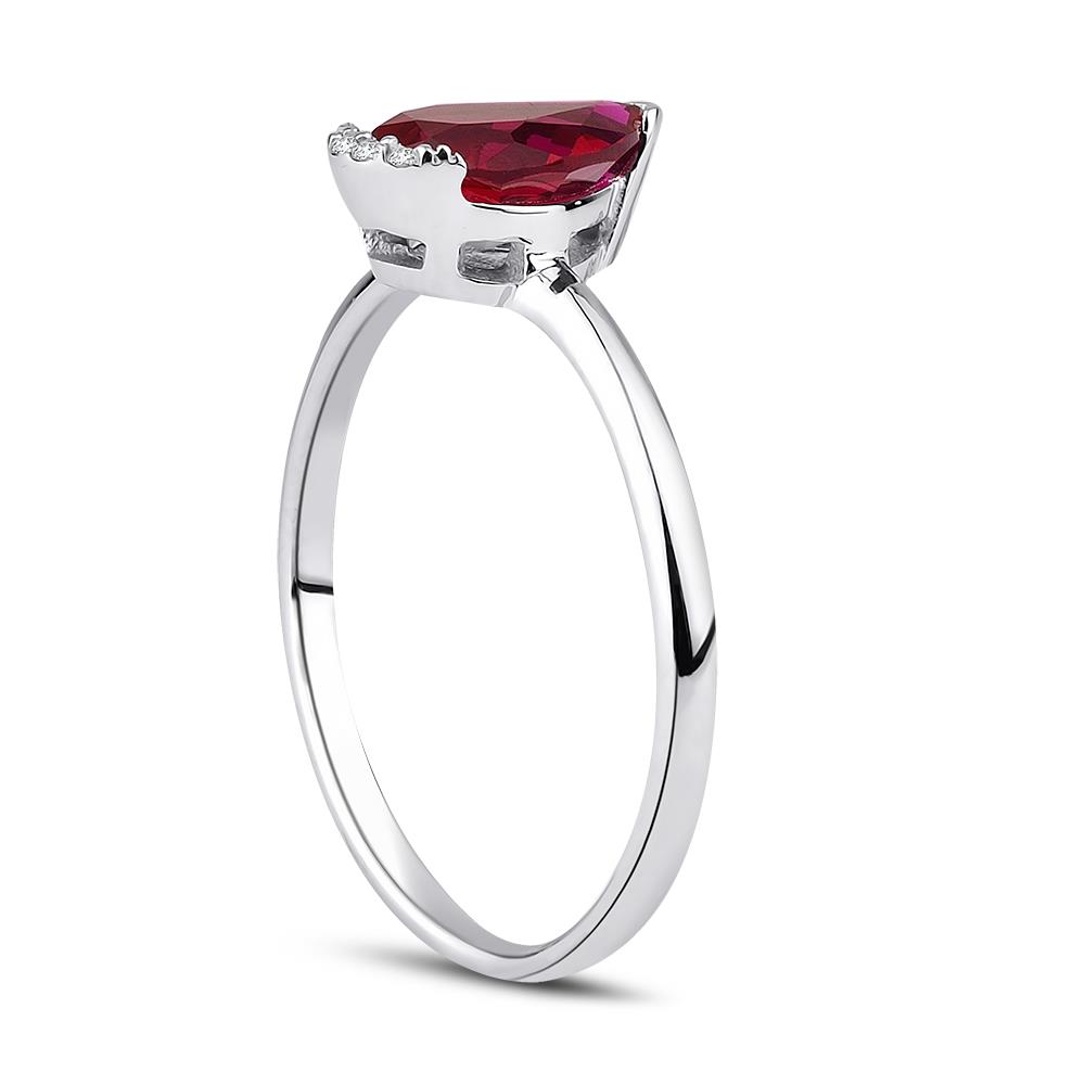 1.44 Karat Pırlanta Yakut Yüzük