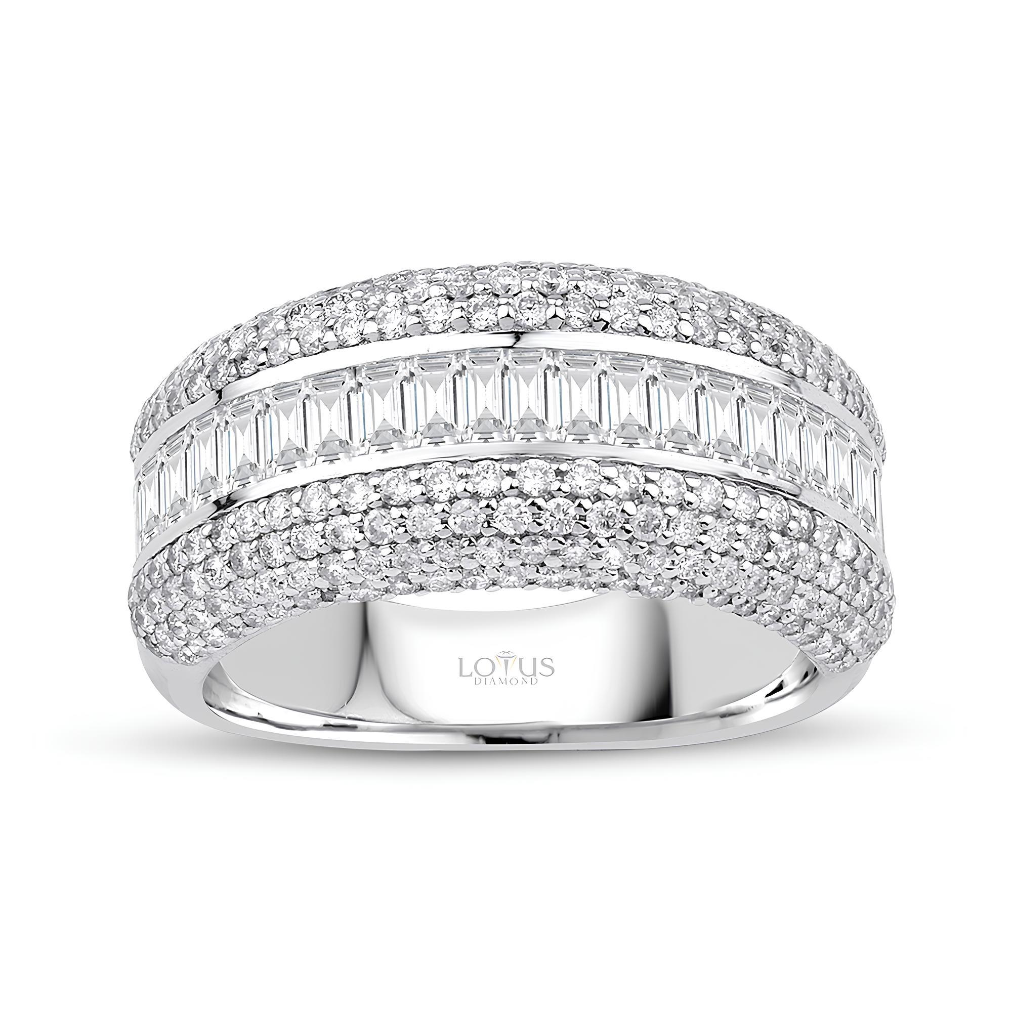 1.68 Karat Pırlanta Baget Yüzük