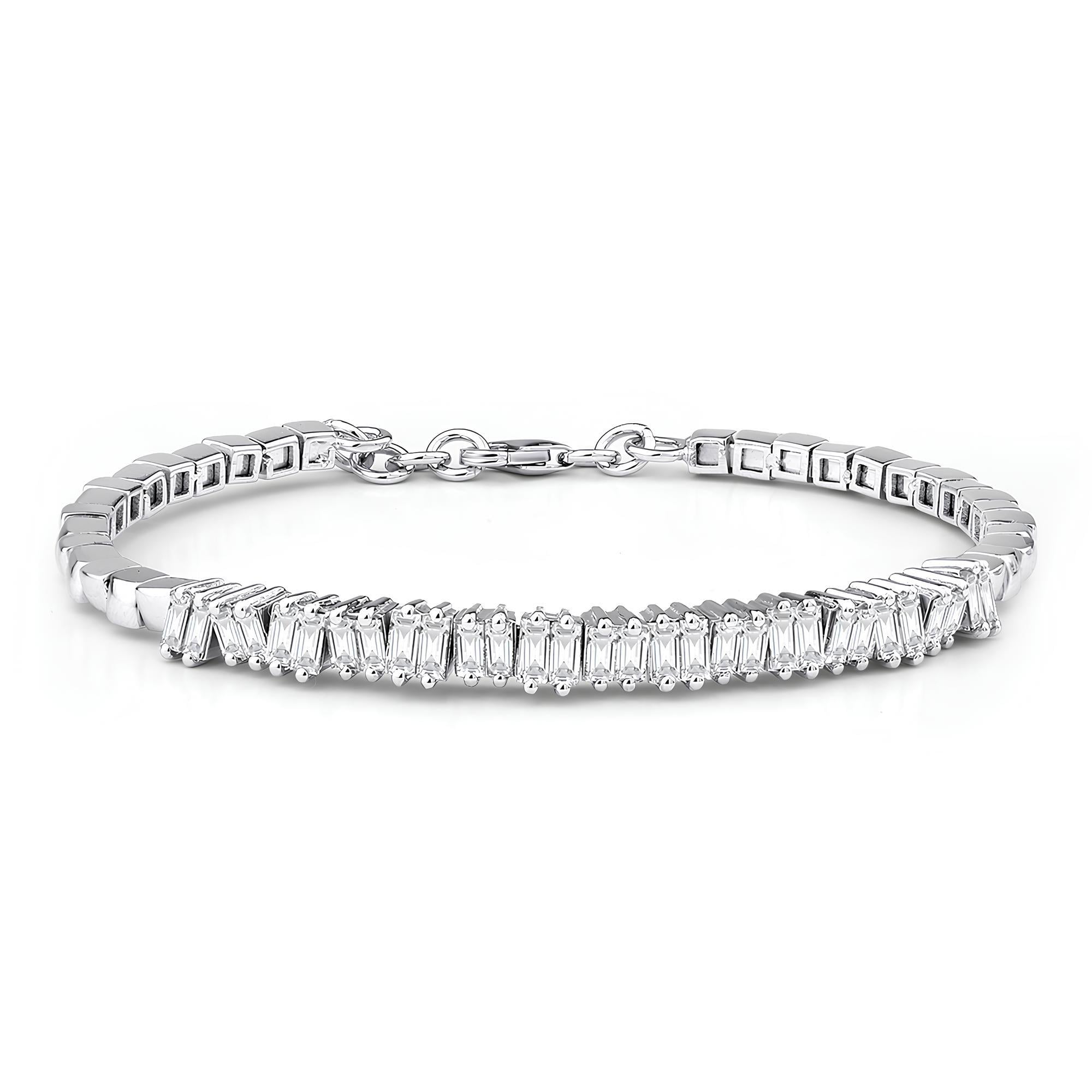 1.84 Karat Pırlanta Baget Suyolu Bileklik