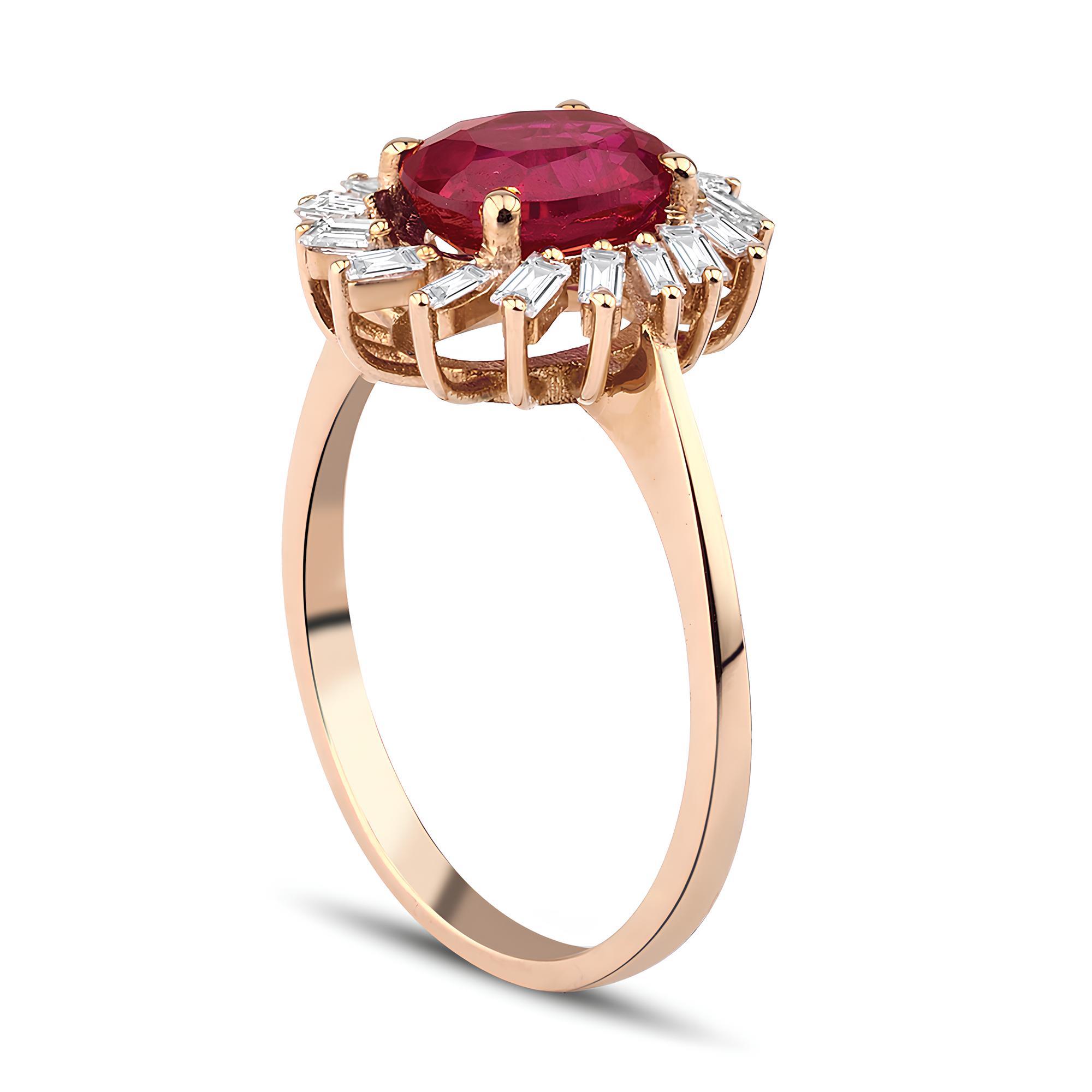 1.88 Karat Pırlanta Yakut Yüzük