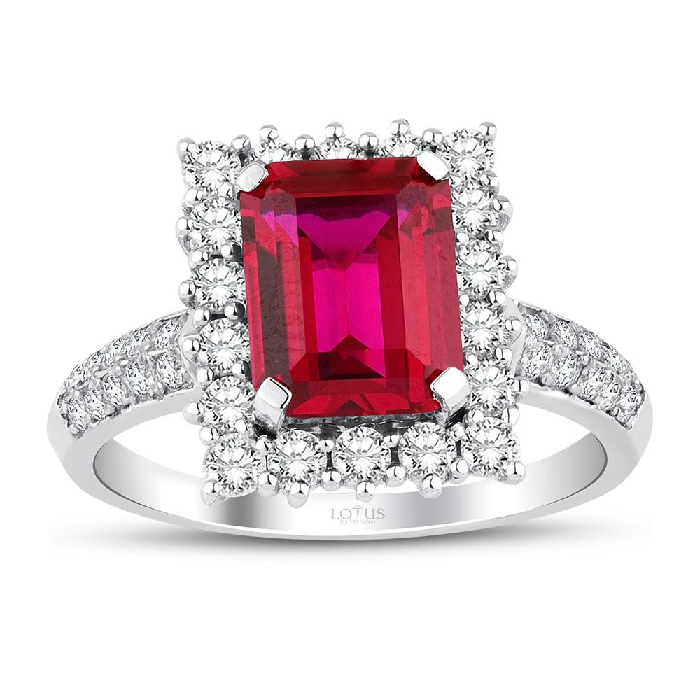 3.36 Karat Pırlanta Yakut Yüzük