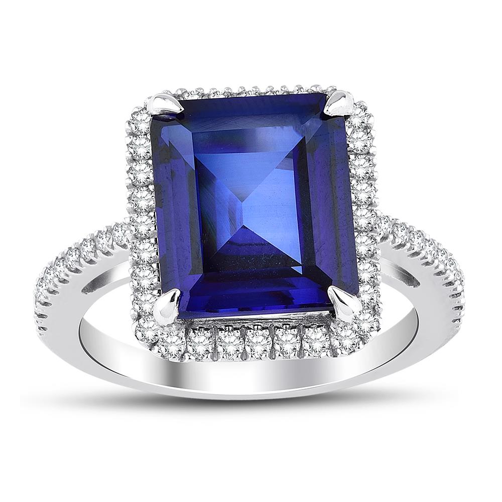 5.99 Karat Pırlanta Safir Yüzük