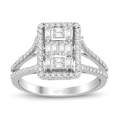 0.67 Karat Pırlanta Baget Yüzük