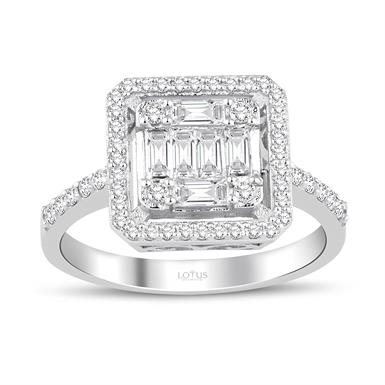 0.77 Karat Pırlanta Baget Yüzük