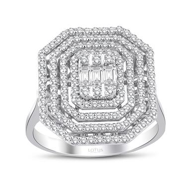 0.82 Karat Pırlanta Baget Yüzük