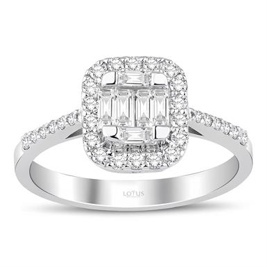 0.60 Karat Pırlanta Baget Yüzük