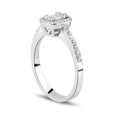 0.36 Karat Pırlanta Baget Yüzük