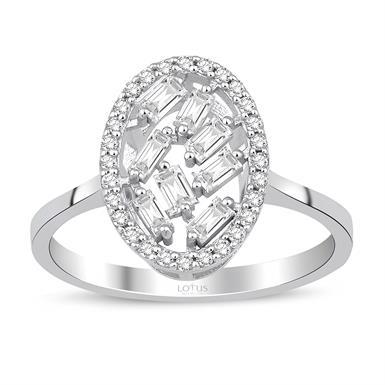 0.42 Karat Pırlanta Bagetli Yüzük