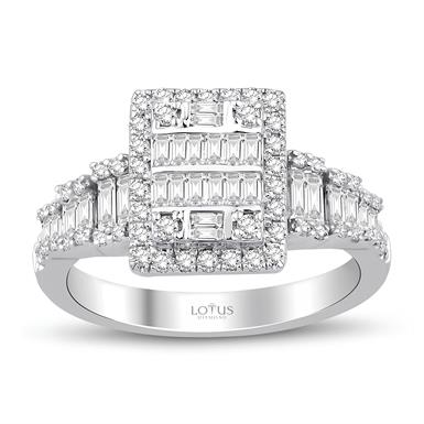 0.82 Karat Pırlanta Baget Yüzük