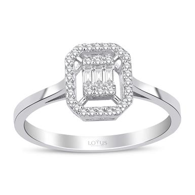 0.17 Karat Pırlanta Baget Yüzük