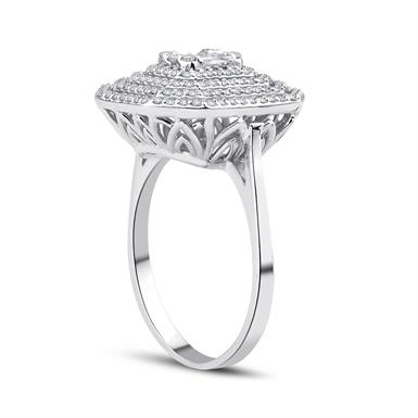 0.82 Karat Pırlanta Baget Yüzük