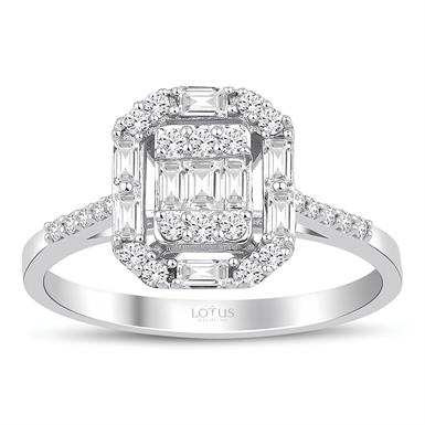 0.47 Karat Pırlanta Baget Yüzük