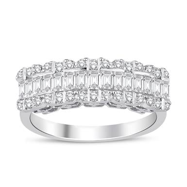 0.73 Karat Pırlanta Baget Yüzük