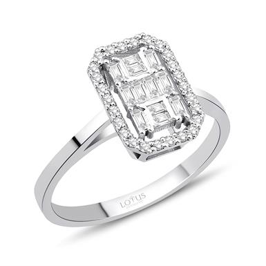 0.32 Karat Pırlanta Baget Yüzük