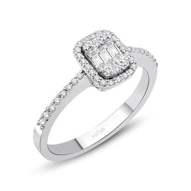 0.17 Karat Pırlanta Baget Yüzük