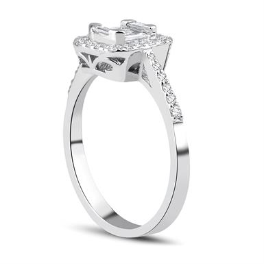 0.60 Karat Pırlanta Baget Yüzük