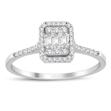 0.32 Karat Pırlanta Baget Yüzük