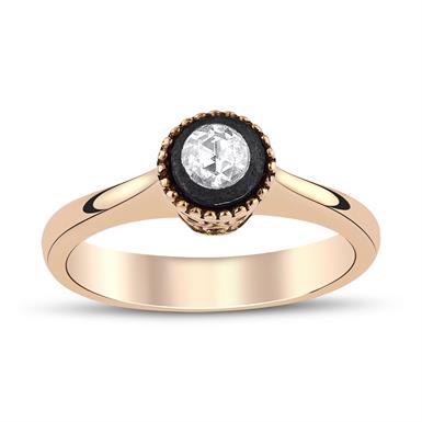 0.09 Karat Elmas Tektas Yüzük