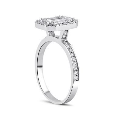 0.73 Karat Pırlanta Baget Yüzük