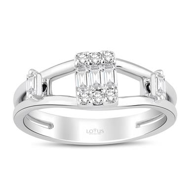 0.29 Karat Pırlanta Baget Yüzük