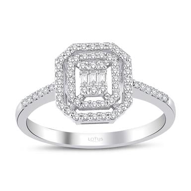 0.30 Karat Pırlanta Baget Yüzük