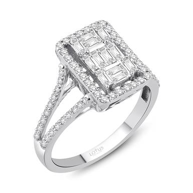 0.67 Karat Pırlanta Baget Yüzük