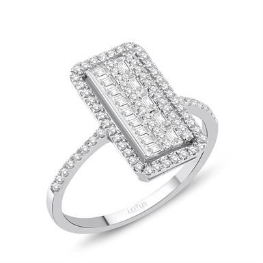 0.62 Karat Pırlanta Baget Yüzük