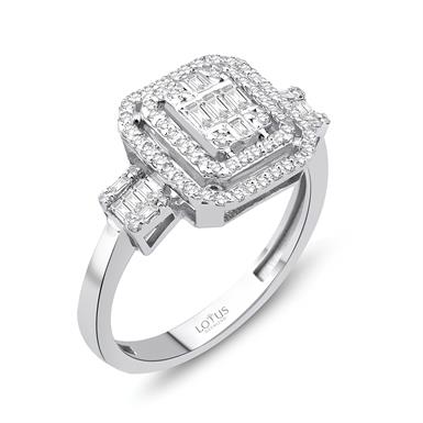 0.49 Karat Pırlanta Baget Yüzük