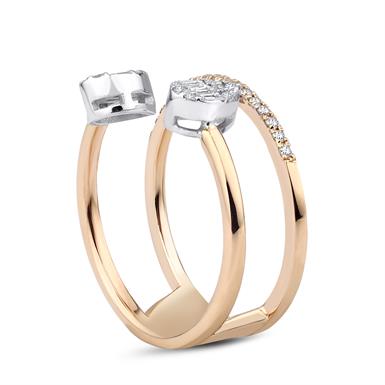 0.20 Karat Pırlanta Baget Yüzük