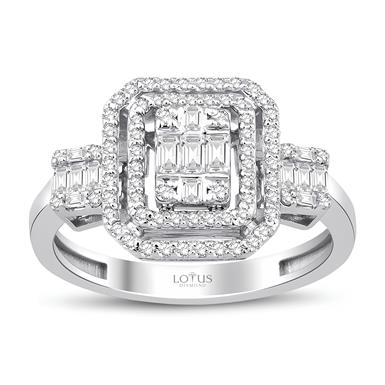 0.49 Karat Pırlanta Baget Yüzük