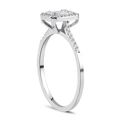 0.32 Karat Pırlanta Baget Yüzük